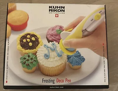 Kuhn Rikon Switzerland Frosting Decorating Pen Battery Powered With 6 Cake Tips • £17.52