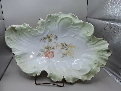 Antique Carl Tielsch (C.T.) Flowered Ornate  Serving Bowl German Origin • $10