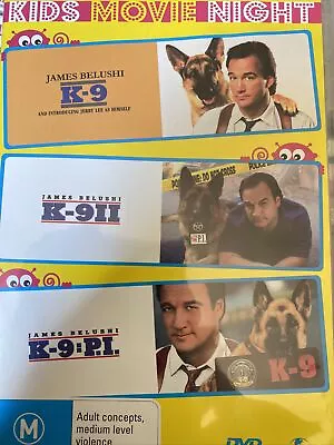 James Belushi : K9 + K91 + K9 PI (DVD) Triple Movie Trilogy Kids Movies • $39.95