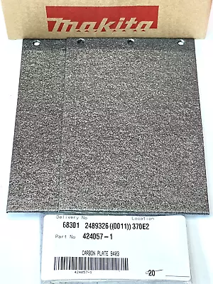 2xGenuine Makita Belt Sander Carbon Graphite Plate Pad For Models 9403 MT190 MT9 • £9.86