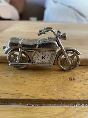 Miniature Vintage Motorcycle Clock • £5