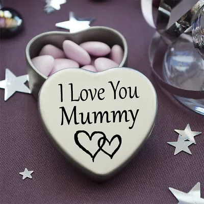 Beautiful Silver Heart Tin With Sweets Special Gift Present To Say I Love You • £3.99