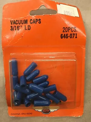  New 646-071 Dorman Blue 3/16  Vinyl Vacuum Caps 20 Pcs • $12.99