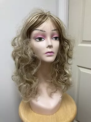 Long Curly New Wig W/tag/blonde Mix W/brown Streaks-gorgeous!!! • $42