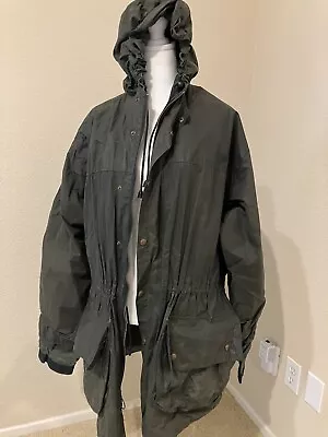 Lewis Creek Waxed Cotton Oilskin Field Jacket- Men’s Large • $40