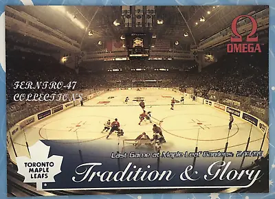 1998-99 Pacific Omega Hockey Card 251 Last Game At Maple Leaf Gardens #186 • $4.25