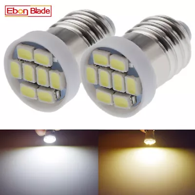 Warm/White E10 1447 Screw LED 6V 6 Volt 12V For Flashlight Torch Bike Light Bulb • $2.94