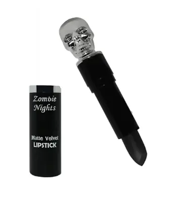 Saffron Zombie Nights Skull Lipstick - Black • £3.99