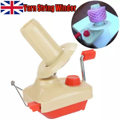 Swift Yarn Fiber String Ball Wool Winder Holder Hand Operated Winding Machine UK • £12.60