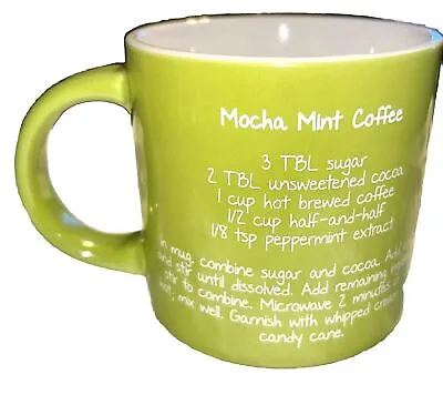 Mr. Food Coffee Mug MINT  HOT CHOCOLATE RECIPE Big 16 Oz. Tea Cup • $18