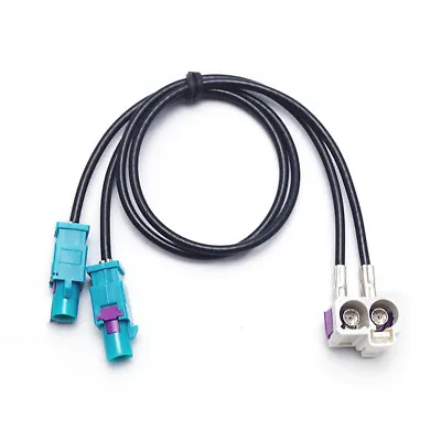 Antenna Adapter Double FAKRA (F) To 2x Fakra (M) Suitable For VW RNS 310 RNS 510 • $18.99