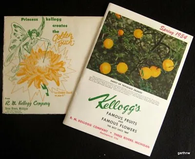$26 • Buy Kellogg's Famous Fruits & Flowers 1954 Catalog & Envelope Three Rivers Michigan