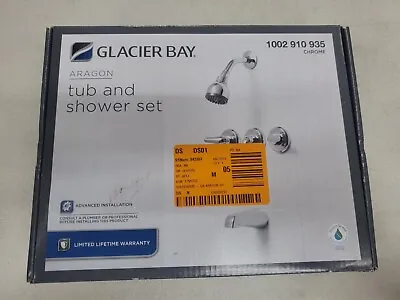 Glacier Bay HD834X-0001 Aragon 3-Handle 1-Spray Tub Shower Faucet Chrome  • $44.05