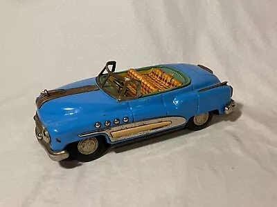 Vintage Tin Friction Toy Car Japan 11.5 Inches Larger Car U-77 • $300