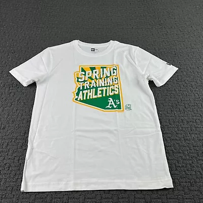 Oakland Athletics New Era T-Shirt Mens Medium White Crew Neck Graphic MLB NEW • $7.48