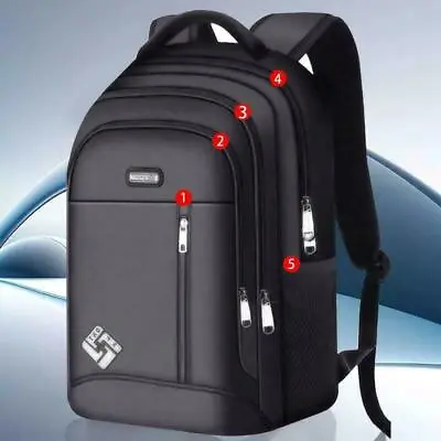 Fashion Men Oxford School Backpack Laptop Students Notebook Travel Bag K • $29.89