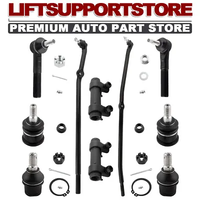 10Pcs Front Suspension Kit Tie Rods Ball Joint For 03-08 Dodge Ram 2500 3500 4x4 • $160.80