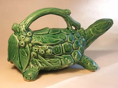 Mccoy Pottery Green Turtle Water Pitcher Original Vintage • $35