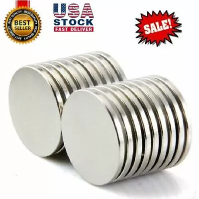 5 10 25 100pcs 20mm X 3mm 13/16 X1/8  Strong Disc Rare Earth Neodymium Magnets • $6.74