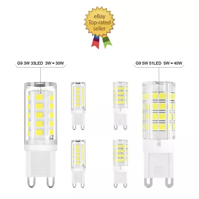 LED Light Bulbs G9 3W | 5W SMD2835 Replacement For G9 Halogen Capsule Bulbs • £3.90