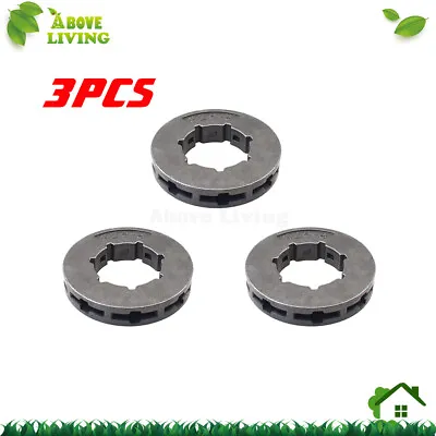 3Pcs Chainsaw Chain Sprocket Rim 325 8 Tooth For Pioneer Poulan/Poulan Pro Stihl • $13.99