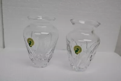 Vintage WATERFORD Crystal Clear (2) Small 4.5  Mini Vase • $24.99