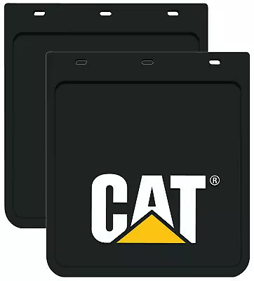 2x Genuine Caterpillar Cat Mud Flaps 23x26cm Car Mudflap 4x4 4WD Ute • $88.99