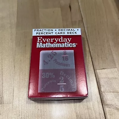 Everyday Mathematics Fraction Percent Decimal Card Deck Math Game • $4.99