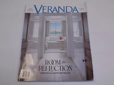 Veranda Magazine July Aug 2022 Retreats Home Decor Serene Summer Reflection Room • $9.99