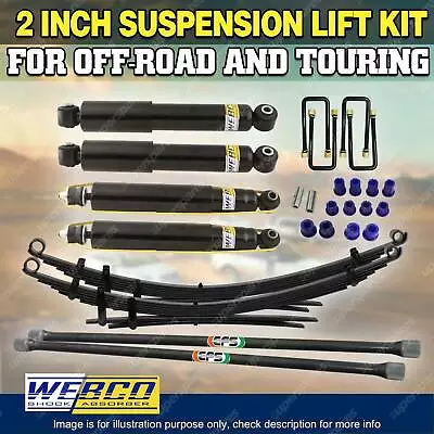 50mm Webco EFS RAW Leaf Springs Suspension Lift Kit For Holden Rodeo TFS R7 R9 • $1217