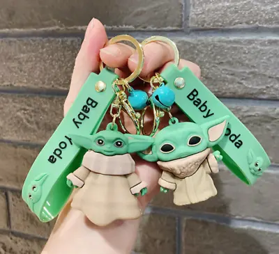 3 Styles Cute Marvel Baby Yoda 3D PVC Bags Hanger Pendant Keychains Key Rings • $4.99