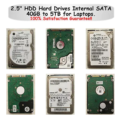 2.5  HDD Hard Drives Internal SATA 40GB To 5TB For Laptops • £3.99