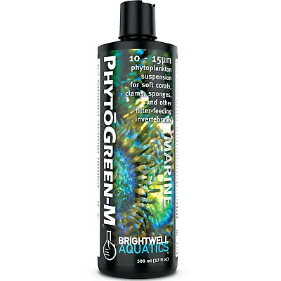 Brightwell Aquatics PhytoGreen-M 500mL Phytoplankton Food For Soft Corals • £25.06