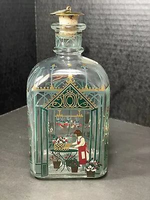 VTG Holmegaard Juleflaske Bottle Decanter Denmark Christmas Greenhouse Bar Decor • £24.13