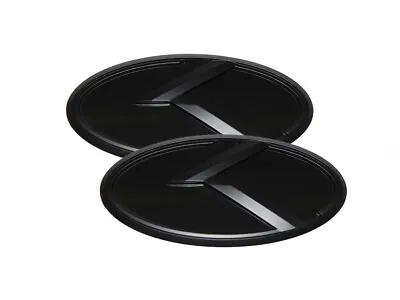 3D K Logo Emblem Black & Black 2pc (Fits: KIA 2017+ Forte Sedan K3) • $34.49