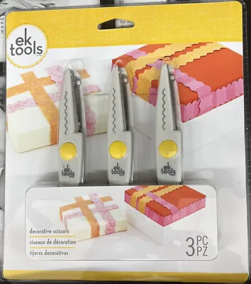 New EK Tools 3-Pack Decorative Scissors- Border Scallop And Ribbon • $5.99