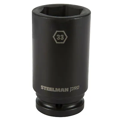 Steelman Pro 3/4 In. Drive 33mm 6 Point Deep Impact Socket 79344 • $24.99