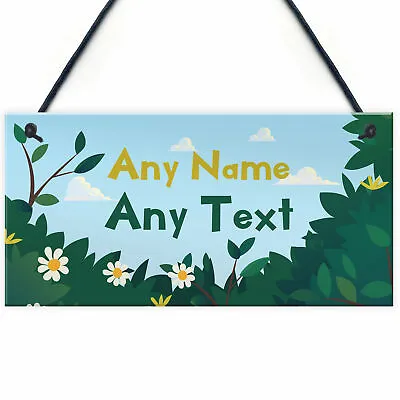 PERSONALISED Garden Summerhouse Shed Fairy Garden Sign Home Decor Gift • £4.99