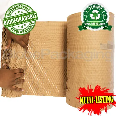 Biodegradable Honeycomb Paper Wrap Rolls Eco Kraft Hive Protection *all Sizes* • £396