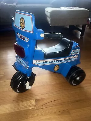 Vintage Pines Lil Traffic Patrol Ride-On Battery Power Tested Trike Motorcycle • $159.99