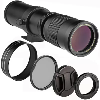 Opteka 420-800mm F/8.3 Telephoto Zoom Lens For Nikon D5200 D5100 D5000 D60 • $89.95