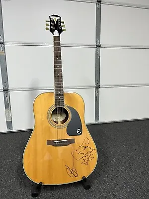 Kasey Chambers And Adam Brand Autographed Acoustic Epiphone Guitar • $295