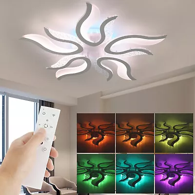 Modern Acrylic LED Lamp Chandelier Ceiling Light Living Room RGB Lighting B • $45.99