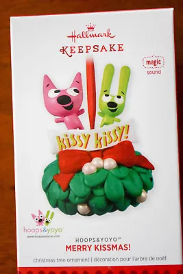 $13.99 • Buy Hallmark - Merry Kissmas! - Hoops & YoYo - Kissy Kissy - Magic Music - Ornament