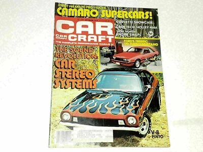 $4.99 • Buy CAR CRAFT SEPTEMBER 1978 CAMARO SUPERCARS CORVETTE HOLLY 4bbl V8 PINTO 4e5