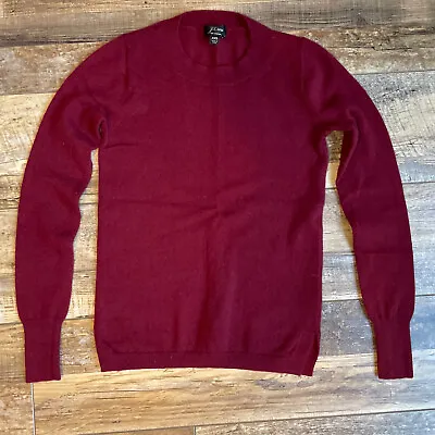J.CREW Women’s Long Sleeve Knit Sweater Size XXS Maroon Cashmere • $29.99