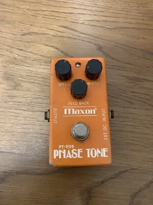 Maxon PT-909 Phaser Guitar Effects Pedal Orange Good • $98.99