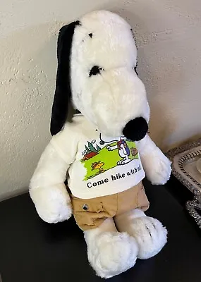 Vintage Snoopy Come Hike With Me  Plush 18  Tall  1968 Totally Cleaned And Ready • $39.33