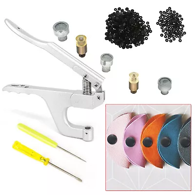 KAM Snap Poppers Fixing Dies Set + ZYT Plier For Clothes Crafts Bags Sewing • £6.89