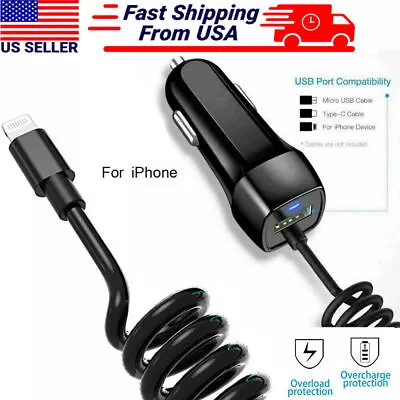 Fast Car Charger For Apple IPhone 566S77+8+XXS111213 14 Pro Max Mini • $5.52